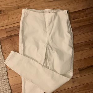 High Waisted White Jeans